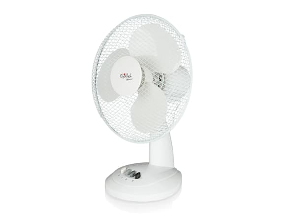 Tuuletin Gallet | VEN12 | Pöytätuuletin | Valkoinen | Halkaisija 30 cm | Nopeuksien määrä 3 | Värähtely | 35 W | Ei ole