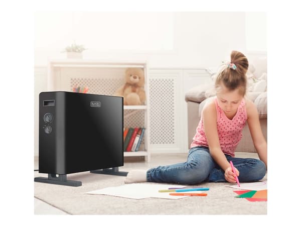 BLACK+DECKER BXCSH2000E - Värmare - golvstående - 2 kW