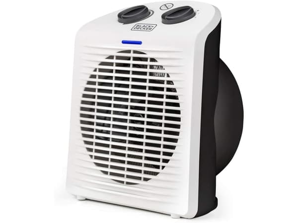 Black & Decker BXSH2000E, Sähkökäyttöinen lämpötuuletin, Sisätila, Musta, Valkoinen, 2000 W, 1000 W, 2000 W
