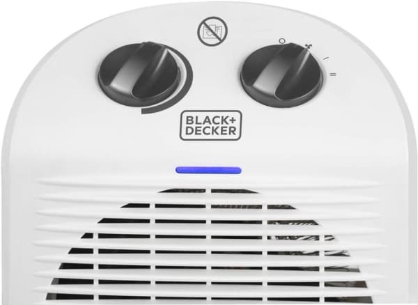 Black & Decker BXSH2000E, Sähkökäyttöinen lämpötuuletin, Sisätila, Musta, Valkoinen, 2000 W, 1000 W, 2000 W