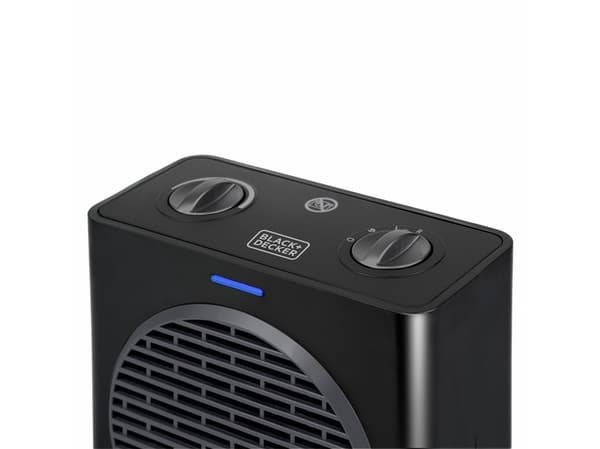 Black & Decker BXSH1500E, Sähkökäyttöinen lämpötuuletin, 1,5 m, Sisätila, Taulukko, Musta, 1500 W