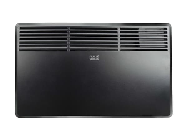 Black & Decker BXCSH1200E, Konvektorisähköinen tilalämmitin, 1,5 m, IPX4, Sisätila, Lattia, Seinä, Musta