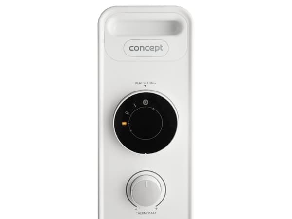 Concept RO3309, Olje-elektrisk romvarmer, Olje, 0,18 m, Innendørs, Gulv, Hvit