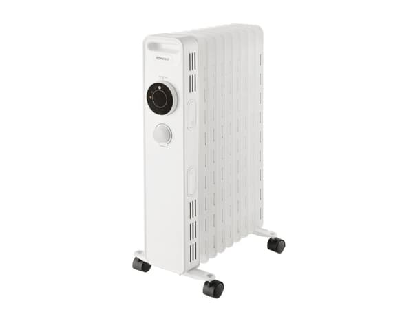 Concept RO3309, Olje-elektrisk romvarmer, Olje, 0,18 m, Innendørs, Gulv, Hvit