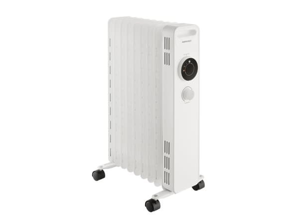 Concept RO3309, Olje-elektrisk romvarmer, Olje, 0,18 m, Innendørs, Gulv, Hvit Hvit