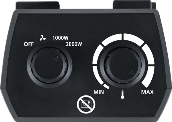 Steba FH 504, Sähkökäyttöinen lämpötuuletin, Sisätila, Musta, Rotaatio, 2000 W, 1000 W