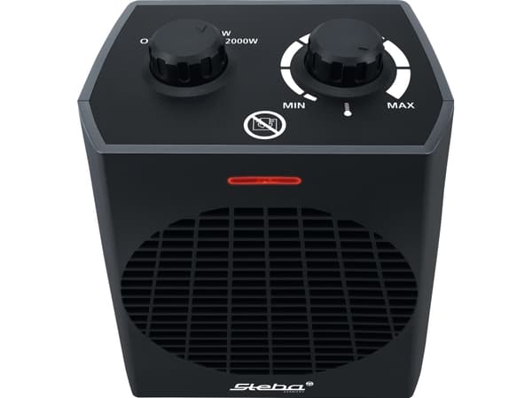 Steba FH 504, Sähkökäyttöinen lämpötuuletin, Sisätila, Musta, Rotaatio, 2000 W, 1000 W