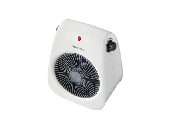 Concept VT7040, Elektrisk värmefläkt, 1,25 m, inomhus, Golv, Vit, Plast