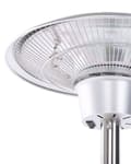 Pikkukuva 6 / 8: Terassin lämmitin sähköllä toimiva vapaasti seisova metallinen hopeinen 1500 W moderni tyyli