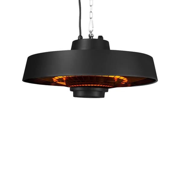 VONROC Terrassevarmer - Vulcano - 2000W | LCD skærm - Timer | Sort | Inkl. Fjernbetjening.