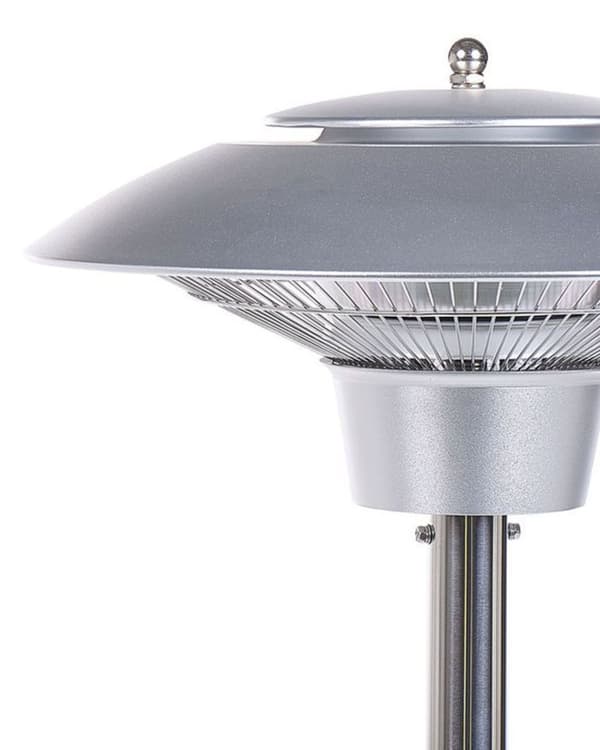 Elektrisk Fritstående Varmelegeme Sølv Aluminium 1500 W Infrarød Terrasse Udendørs Have