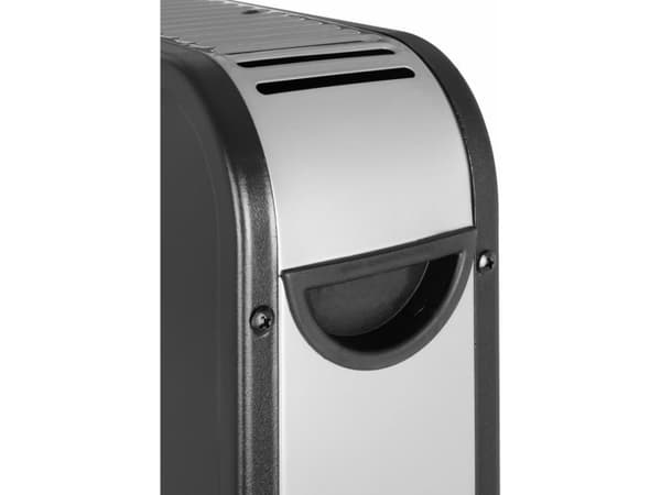 ECG TK 2070 Black, Elektrisk konvektor-romvarmer, 1,5 m, Innendørs, Gulv, Sort, Metall, Plast