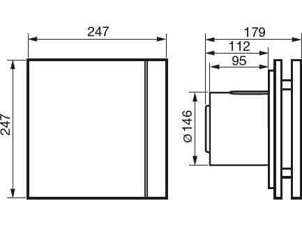 Venture Bathroom fan SILENT 300CZ DESIGN-3C 230V, 50HZ