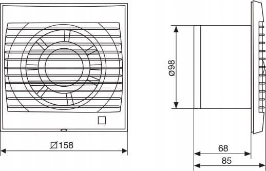 Venture DECOR baderomsvifte 100CHZ 230V, 50HZ