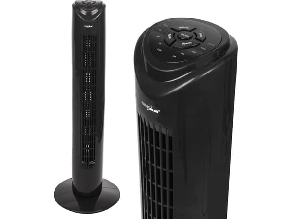 GreenBlue GB645 45W column fan with 3 levels of fan power, 82cm high, 1.5m cable, with remote control and timer