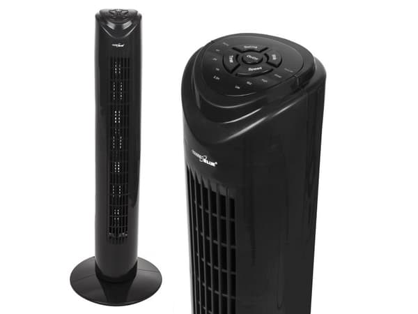GreenBlue GB645 45W column fan with 3 levels of fan power, 82cm high, 1.5m cable, with remote control and timer
