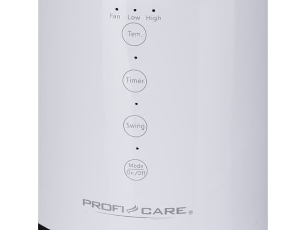 ProfiCare PC-HL 3086 - Värmefläkt - bord - 1.5 kW - vit