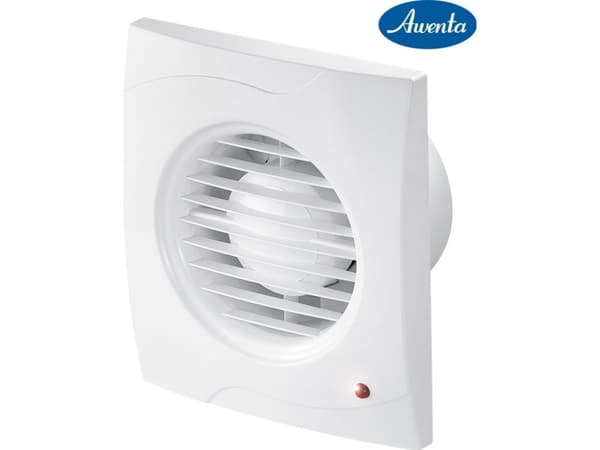 AWENTA Kylpyhuonetuuletin Vecco fi100 95m3/h 14W 230V jousikytkimellä valkoinen Awenta WV100W