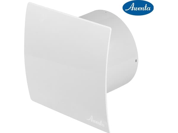 AWENTA Baderomsvifte Escudo fi100 95m3/h 13W 230V med timer og fuktighetssensor hvit Awenta WEB100H