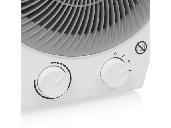Tristar KA-5140, Elektrisk värmefläkt, 1,6 m, IPX0, inomhus, Bord, Golv, Vit