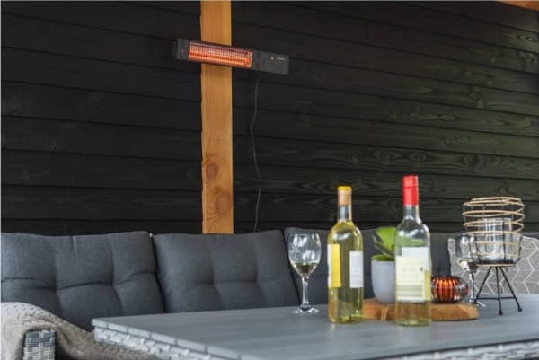 SUNRED | Lämmitin | RDS-15W-B, Fortuna Wall | Infrapuna | 1500 W | Musta | IP55