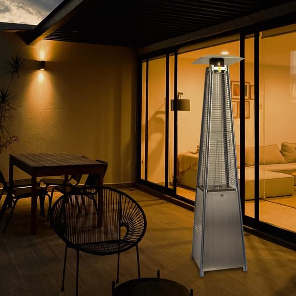 Fornorth Terrassevarmer Pyramid 13kW gasdrevet, rustfrit stål
