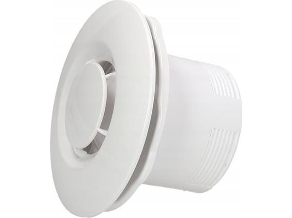 AWENTA Kattotuuletin Sateo fi100 105m3/h 10W 230V kylpyhuoneen tuuletin ajastimella valkoinen Awenta WXS100T