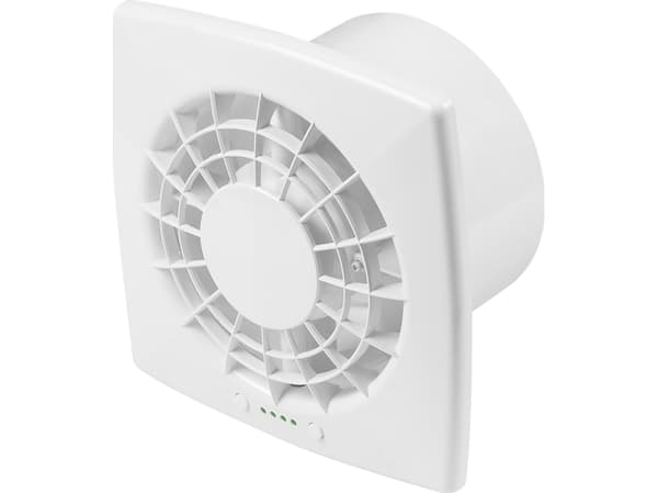 AWENTA Baderomsvifte Vegaz Awenta WGB150CTR fi150mm 80/225 m3/h 5/16W 230V med hastighetsregulator og timer hvit