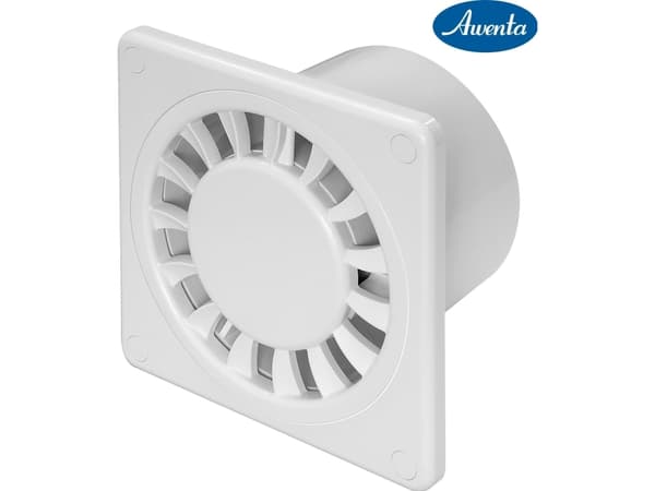 AWENTA Badrumsfläkt Disk fi100 60m3/h 8W 230V vit Awenta WWD100