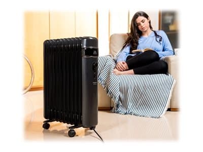 Taurus Agadir Öl-Radiator 2500 W NA, Öljysähkölämmitin, Öljy, Öljy, Sisätila, Lattia, Musta
