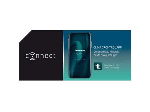 Taurus Malbork Connect 1200, Konvektorisähköinen tilalämmitin, Android, iOS, IP24, Sisätila, Lattia, Seinä, Valkoinen