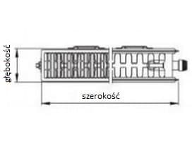 Kermi lämpöpatteri Therm X2 Profil-V 22 600x1100mm FTV220601101R1K FTV220601101R1K