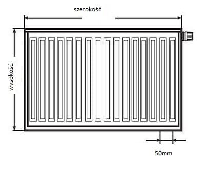 Kermi lämpöpatteri Therm X2 Profil-V 22 600x1100mm FTV220601101R1K FTV220601101R1K