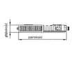 Pikkukuva 3 / 5: Kermi lämpöpatteri Therm X2 Profil-V 22 900x600mm - FTV220900601R1K - FTV220900601R1K