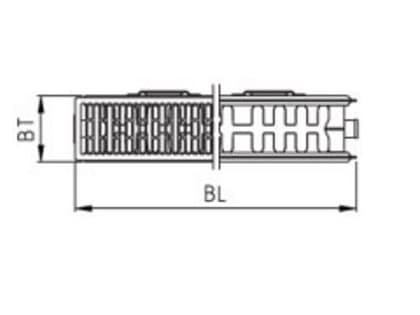 Kermi Therm X2 554x1200mm jälkiasennettava patteri (FK022D512)