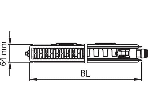 Kermi Patteri Therm X2 Profil-V 12 600 x 1000mm vasen (FTV120601001L1K)