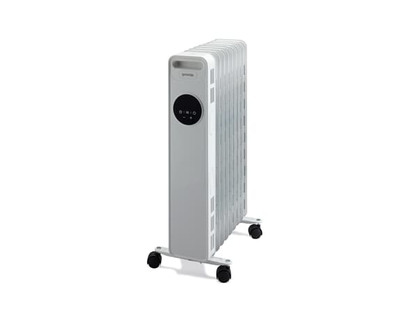 Gorenje OR2000E, Elektrisk oljevärmare, Olja, inomhus, Golv, Vit, LED Vit