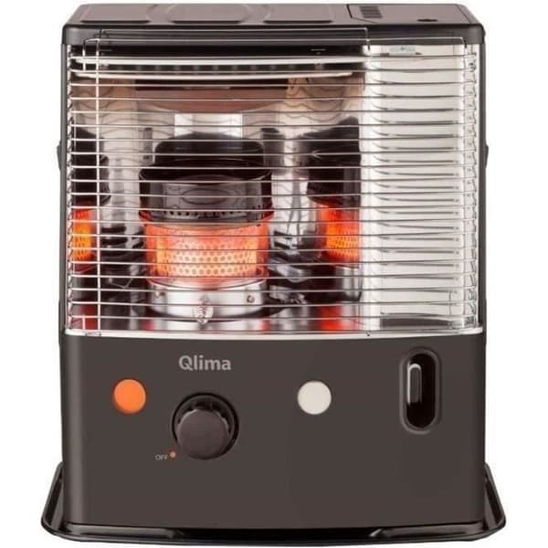 QLIMA R7224-SC - 2400 watt - vekoljekamin - upp till 85 m3 - CO²-detektor - 4,2 liters tank
