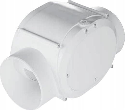 AWENTA Turbiinikanavapuhallin Awenta VTR100DT fi100mm 42/70m3/h 12/22.5W 230V ajastimella valkoinen