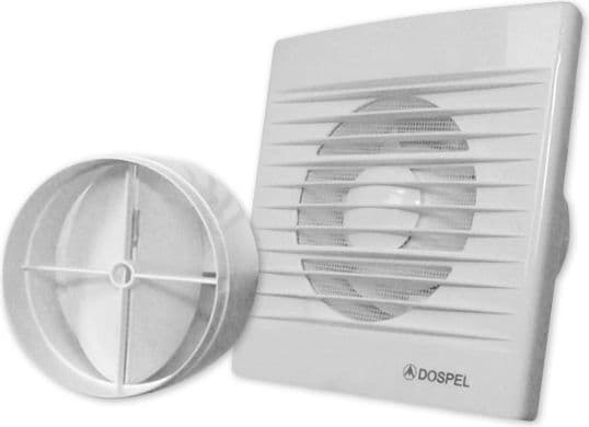 Dospel väggmonterad ventil Style 100 WP-P med spjäll (WD-007-0002P)