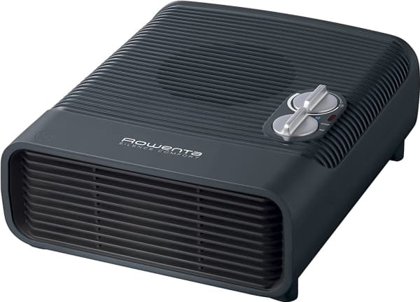 Rowenta Silence Comfort, Sähkökäyttöinen lämpötuuletin, Sisätila, Musta, Hopea, Rotaatio, 2400 W, 1200 W