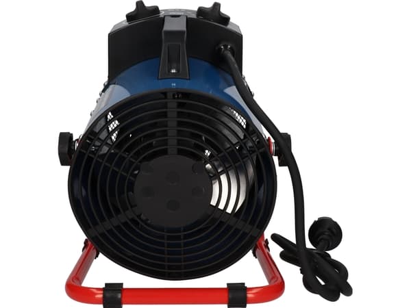 Blaupunkt EH5010, Sähkökäyttöinen lämpötuuletin, Ruostumaton teräs, Sisätila, Lattia, Musta, Sininen, Punainen, Rotaatio