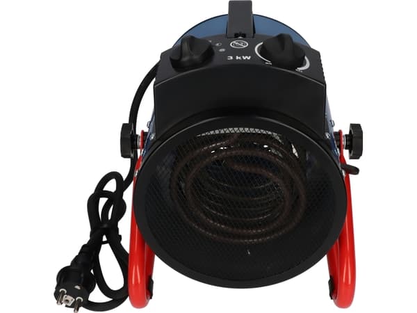 Blaupunkt EH5010, Sähkökäyttöinen lämpötuuletin, Ruostumaton teräs, Sisätila, Lattia, Musta, Sininen, Punainen, Rotaatio