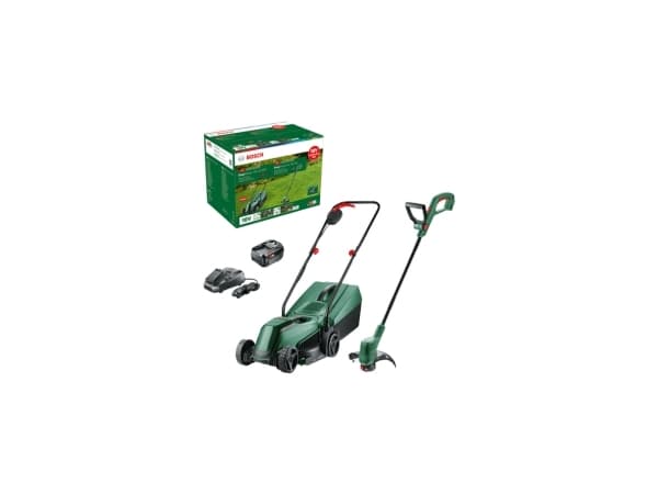 Bosch - Lawn care set - trådløs - 18 V - 4 Ah inkludert lader - 32 cm - 8.1 kg