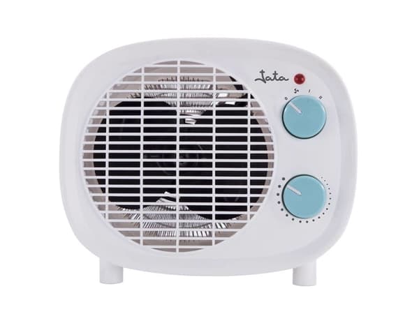 JATA TV52, Viftedrevet elektrisk romvarmer, Innendørs, Gulv, Bord, Hvit, 2000 W, 1000 W
