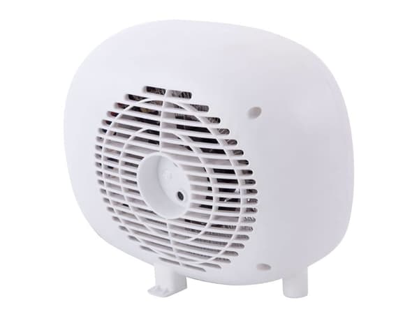 JATA TV52, Viftedrevet elektrisk romvarmer, Innendørs, Gulv, Bord, Hvit, 2000 W, 1000 W