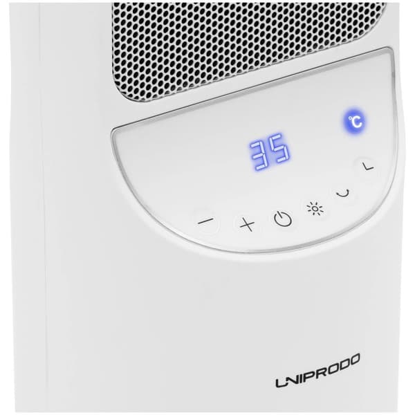 Uniprodo Värmefläkt - 1200/2000 - W - Vridbar - Vit