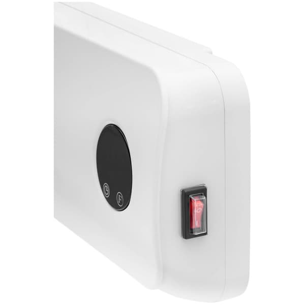 Uniprodo Väggmonterad värmefläkt - Keramisk - 10–49°C - 1000/2000 W - Fjärrkontroll - Extra smal
