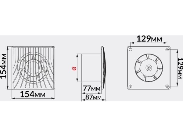 AWENTA Kaksinopeuksinen kylpyhuoneen tuuletin Wa fi100 64/85m3/h 5/12W 230V johdolla, pistokkeella ja narukytkimellä valkoinen Awenta WA100DWP
