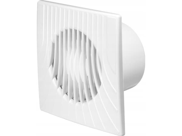 AWENTA Kaksinopeuksinen kylpyhuoneen tuuletin Wa fi100 64/85m3/h 5/12W 230V johdolla, pistokkeella ja narukytkimellä valkoinen Awenta WA100DWP